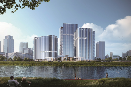 万泉寺村产业项目“中阳广场”奠基